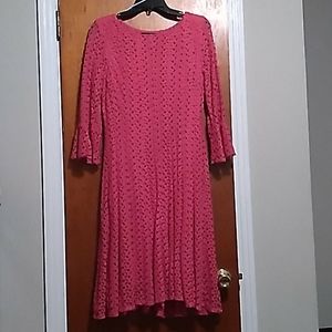Fuschoa lace dress